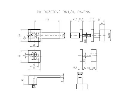 BK RX1H RAVENA nerez