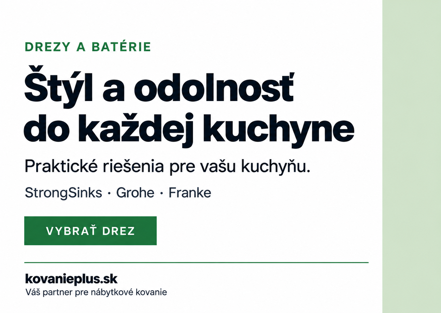 Drezy StrongSinks & Grohe - štýl a odolnosť do každej kuchyne