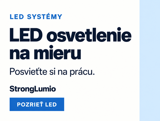 LED osvetlenie - posvieťte si na prácu