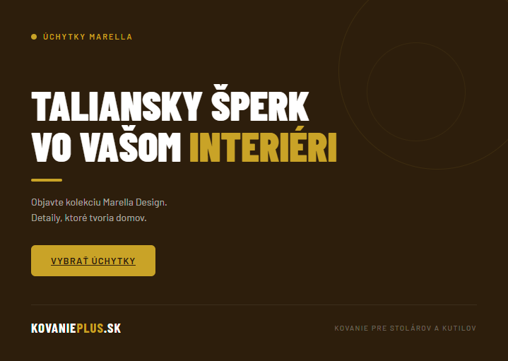 Marella - taliansky šperk do vášho interiéru