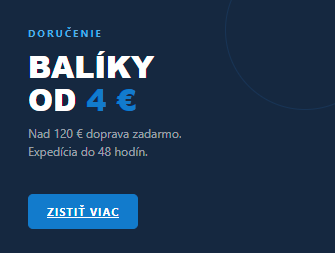 Rýchle doručenie - balíky odosielame už od 4 EUR