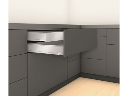K-BLUM Legrabox M 500mm/40 kg, Blumotion/TOB, karbon čierná CS-M, skrutka