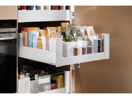 K-BLUM Merivobox E Boxcover 270 mm, 40 kg, biela, vnútorné, sklo