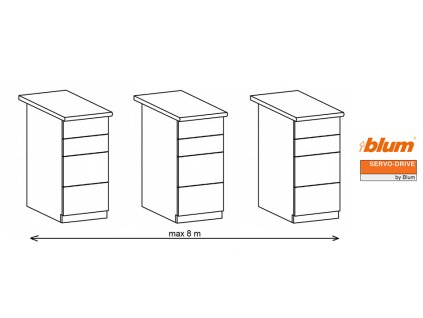 10240 k blum servodrive sada 3 12 800 mm