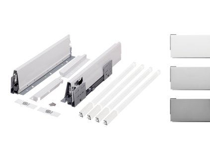 K-StrongBox H204/500mm s dvomi hranatými relingami farba titan