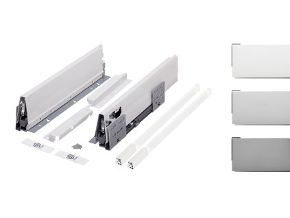 K-StrongBox H204/500mm s jedným hranatým relingom farba titan