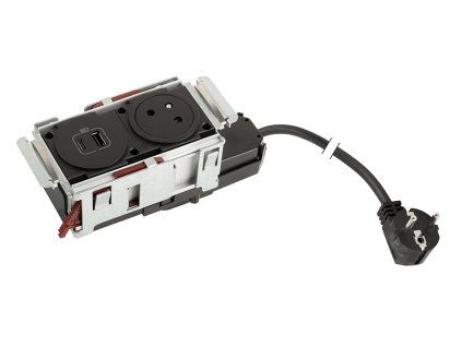 14596 legrand disqin 1x230 1x usb a c cierna