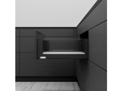 K-BLUM Legrabox C Free 450mm/70 kg, Tip-on, karbon čierná CS-M, expando