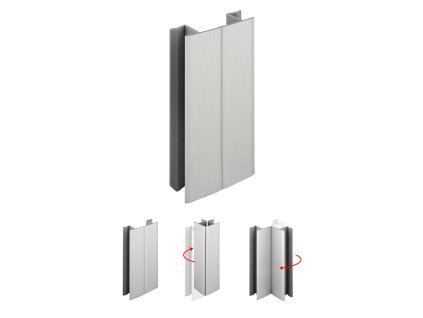 SCILM flexi spojka 120 mm, hliník brúsený