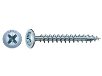 17911 spax skrutka 3 5x17 polgulata hlava s limcom pz 4c mh
