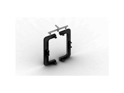 2104 tulip gola otvorena koncovka c profilu plast cierna matna p l