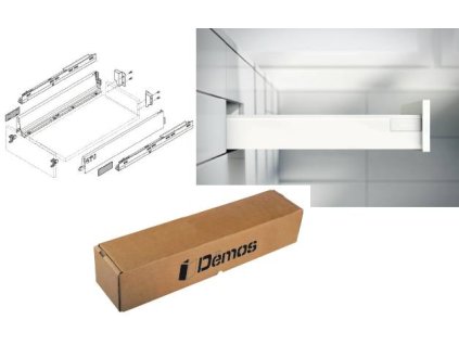 K-BLUM set Antaro M 650 mm/65 kg, Blumotion/TOB, sivá R9006, inserta