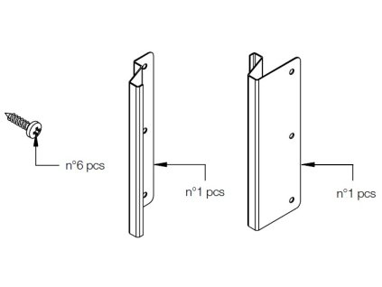 27250 tulip gola vertikalna sada kovovych dielov snap on pre krajny a stredovy profil