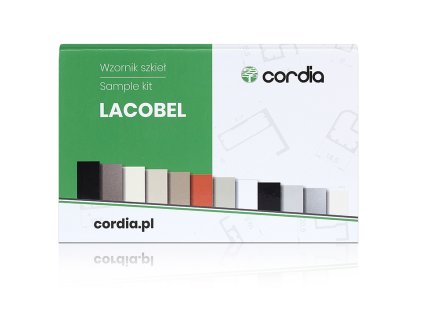 CORDIA Vzorkovník skla k hliníkovým rámčekom Lacobel