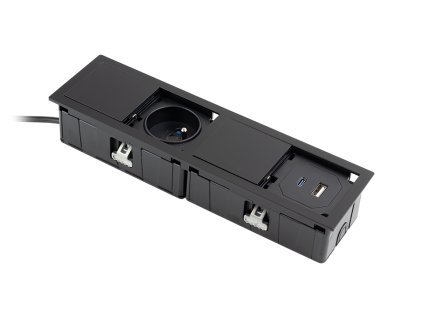 33013 versahit mono combi 1x230v 1x usb a c nabijacka cierna matna