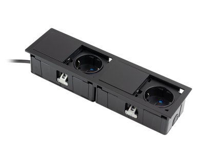 33019 versahit mono combi 2x230v cierna matna schuko