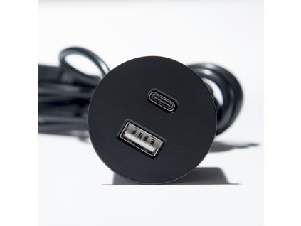 33055 versapick 1x usb a c gulaty cierny mat