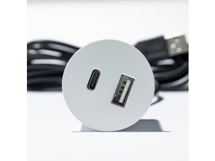 33067 versapick 1x usb a c gulaty biely mat ral 9003