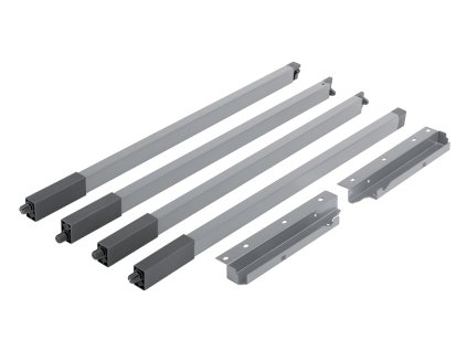 35998 strongbox sada dvoch parov hranatych relingov h204 500mm farba biela
