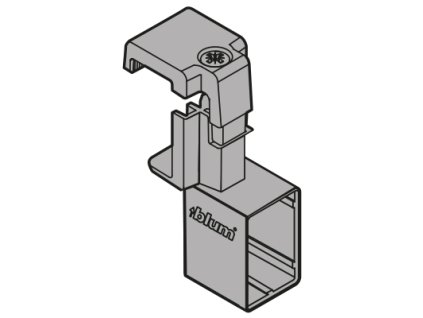36496 blum zru 01e0 koncovka na priecny reling seda