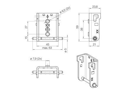 41275 3 hettich cofix m podperny dil