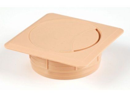 44242 2 strong priechodka kabelova 60 mm ctvercova svetly buk