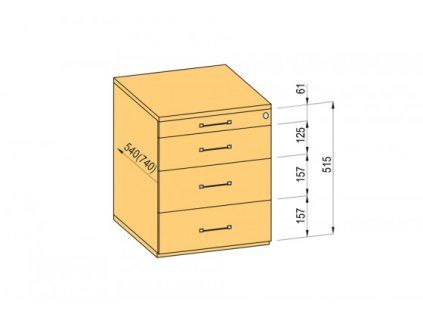 47005 2 k bbp kontajner 540 292mm typ 2 zasuvka kov plnovysuv dotah