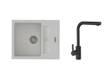 50920 2 k strongsinks s3 set drez vardar 615x500mm granit biela bateria ipoly cierna