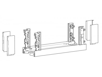 HETTICH 9257152 AvanTech You držiaky pre individuální materiál 187/500 biele P