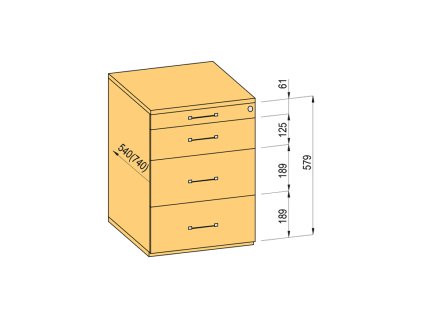 K-BBP kontaj. komplet 540/292mm typ 4/ver. 1 (kov.zás.,čiast. výs.,doťah)