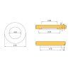 14557 2 led bodovka bailen 12v 3w biela biela studena