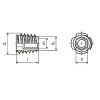 15511 matica zavrtna bez limce m6x13
