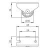 20965 2 strongcastors koliesko 30 mm sede pevne mekc behun