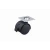 20983 strongcastors koliesko 40 mm platnicka brzda cierne