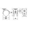 20998 2 strongcastors koliesko 50 mm sede platnicka brzda