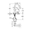 2110 2 grohe 30440dc0 bateria scala c vypust s vytah sprchou s 3 prudmi supersteel