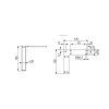 22855 2 stronglegs nabytkova noha fs013 126mm biela matna