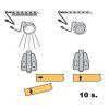 23728 2 stronglumio dverny senzor plast 12 24v 4a konektory mini biela