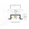 24898 stronglumio profil led begtin alu elox 3000mm
