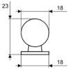 27583 1 tulip knob tomic maly chrom leskly skrutka