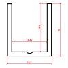 33235 2 wc al elox profil u bocny 13 mm dlzka 2 m