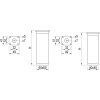 37024 2 stronglegs nabytkova noha fa009 150rmm cierna matna