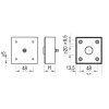 37150 2 stronglegs nabytkova noha fp002 20mm chrom leskly