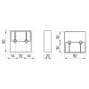 37186 2 stronglegs nabytkova noha fp004 20mm siva ral 9006