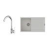 50533 2 k strongsinks s3 set drez zala 860x500mm granit biela bateria seina chrom