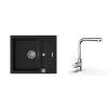 50803 2 k strongsinks s3 set drez vardar 615x500mm granit cierna bater streva chrom