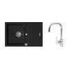 50818 3 k strongsinks s3 set drez vardar 780x500mm granit cierna bateria garonne chr