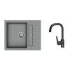 50845 3 k strongsinks s3 set drez vardar 615x500mm granit siva bateria garonne cierna
