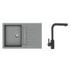 50857 2 k strongsinks s3 set drez vardar 780x500mm granit siva bateria ipoly cierna