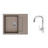 50875 2 k strongsinks s3 set drez vardar 615x500mm granit bezova bater garonne chrom